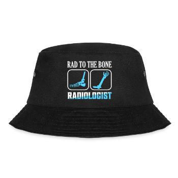 Rad To The Bone Radiologist Radiology X-Ray Rad Te - Bucket Hat - Schwarz - Vorne - Lela (165cm)