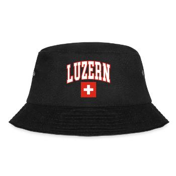 Luzern schweiz flagge - Bucket Hat - Schwarz - Vorne - Lela (165cm)
