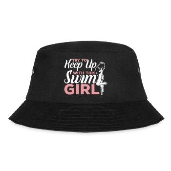 Schwimmerin - Bucket Hat - Schwarz - Vorne - Lela (165cm)