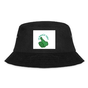 DER GRÜNE DAUMEN 1 - Bucket Hat - Schwarz - Vorne - Lela (165cm)