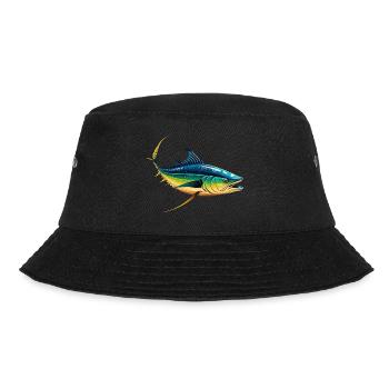 Thunfisch - Bucket Hat - Schwarz - Vorne - Lela (165cm)