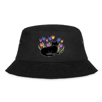 Cat - Bucket Hat - black - Front - Lela (165cm)