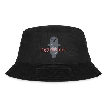 Tagträumer Robbe - Bucket Hat - Schwarz - Vorne - Lela (165cm)