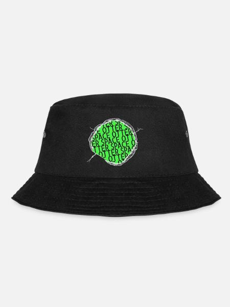 birthday present earth space ship believe - Bucket Hat - black