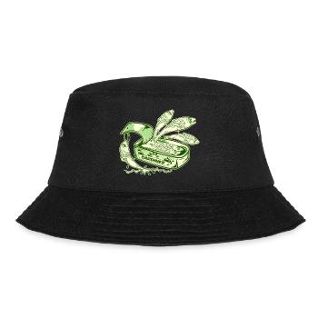 Lustige Sardinen Dose Fischkonserven - Bucket Hat - Schwarz - Vorne - Lela (165cm)
