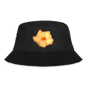 Gelbe Blume - Bucket Hat - Schwarz - Vorne - Lela (165cm)