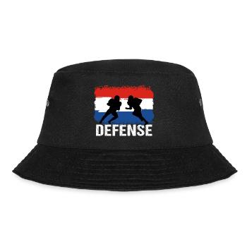 American Football Niederlande Defense - Bucket Hat - Schwarz - Vorne - Lela (165cm)