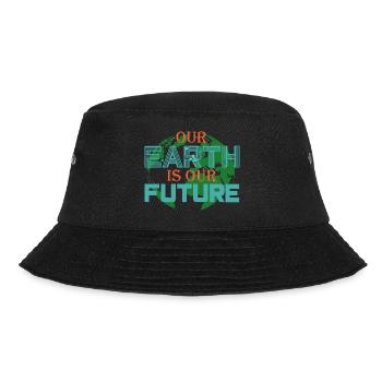 Save the earth - Bucket Hat - black - Front - Lela (165cm)