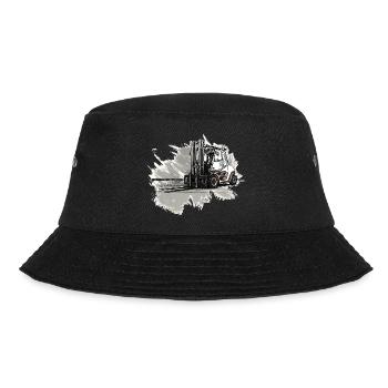 Gabelstapler - Bucket Hat - Schwarz - Vorne - Lela (165cm)