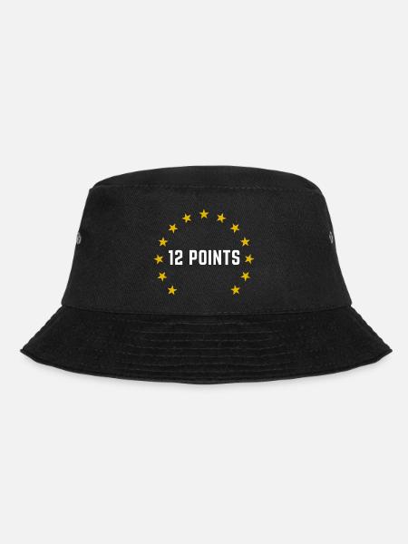 Eurovision 12 Punkte Schweiz 2025 - Bucket Hat - Schwarz