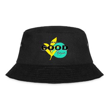Life iss so good forever text type - Bucket Hat - Schwarz - Vorne - Lela (165cm)