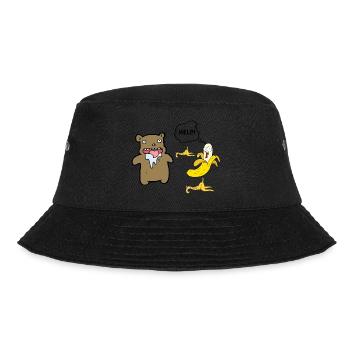 HELP I GET EATEN - Bucket Hat - black - Front - Lela (165cm)