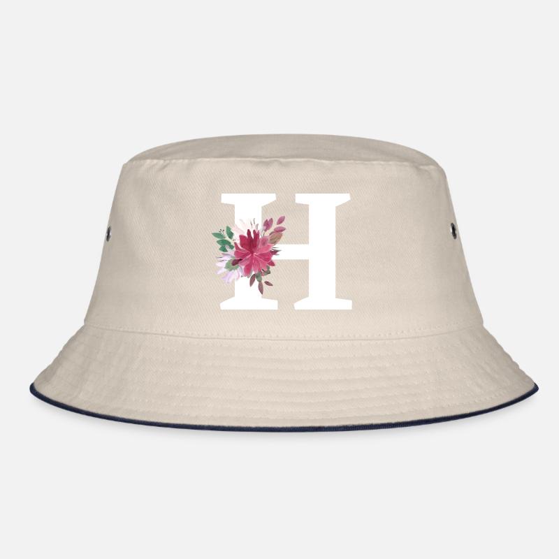 Buchstabe h blumig Bucket Hat
