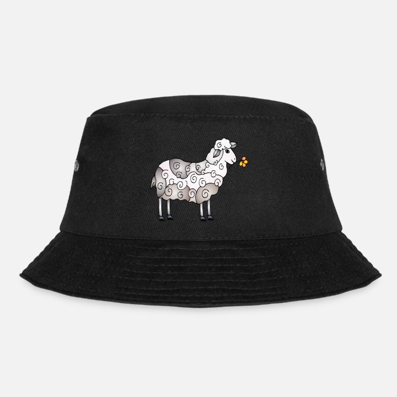 Schaf - Bucket Hat - Schwarz