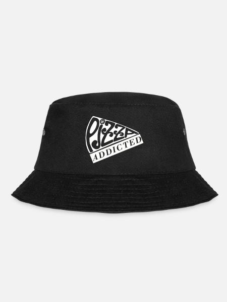 Pizza addicted - Bucket Hat - black