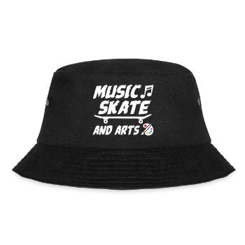 Music Skate And Arts - Bucket Hat - Schwarz - Vorne - Lela (165cm)