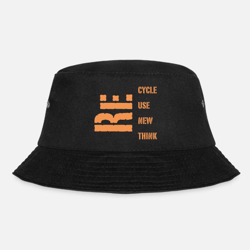 Recycling - Bucket Hat - Schwarz