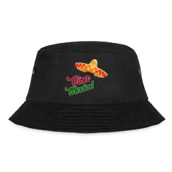 Viva Mexico - Fiesta Party - Bucket Hat - Schwarz - Vorne - Lela (165cm)