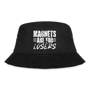 Magnets Are For Losers Electric Car Racing - Bucket Hat - Schwarz - Vorne - Lela (165cm)