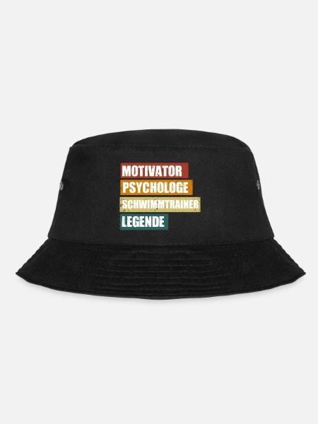 Lustige Schwimmtrainer Sprüche zum Geburtstag - Bucket Hat - Schwarz