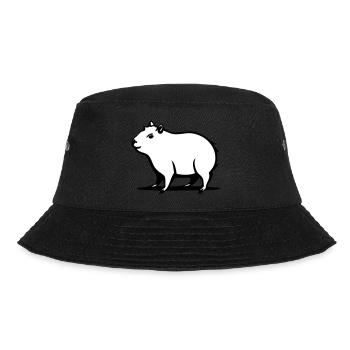 Un capybara mignon dans une tige de dessin animé - Bob - noir - Devant - Lela (165cm)