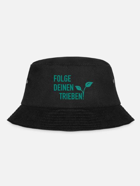 Folge deinen Trieben - Bucket Hat - Schwarz