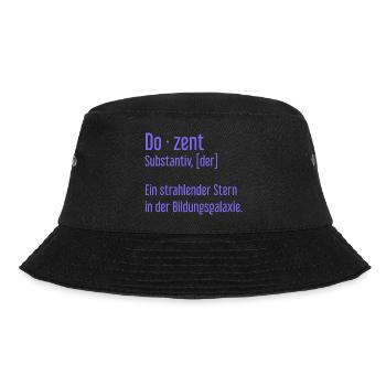 Dozent Dozenten Schule Pädagoge Unterricht - Bucket Hat - Schwarz - Vorne - Lela (165cm)
