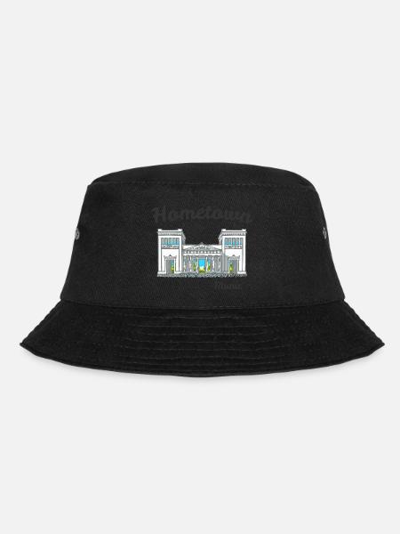München Hometown, Bayern, Handzeichnung Propyläen - Bucket Hat - Schwarz