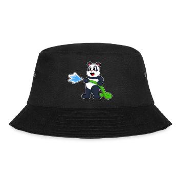 Panda Feuerwehrmann Feuerwehrschlauch Feuerwehr - Bucket Hat - Schwarz - Vorne - Lela (165cm)