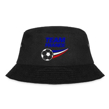 team france soccer - Bucket Hat - Schwarz - Vorne - Lela (165cm)