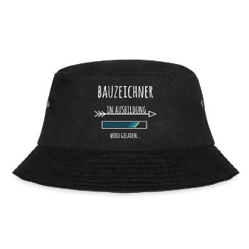 Bauzeichner Beruf Ausbildung Geschenk - Bucket Hat - Schwarz - Vorne - Lela (165cm)