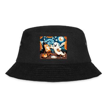 Van Ghost Art Teacher Halloween - Bucket Hat - black - Front - Lela (165cm)