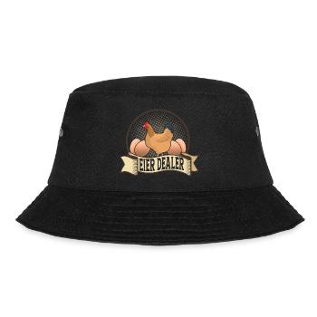 Eier Dealer Bauernhof Hennen Hühner Huhn - Bucket Hat - Schwarz - Vorne - Lela (165cm)