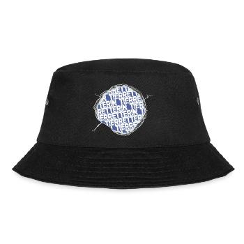 dog statement geburtstag geschenkidee vegetarisch - Bucket Hat - Schwarz - Vorne - Lela (165cm)