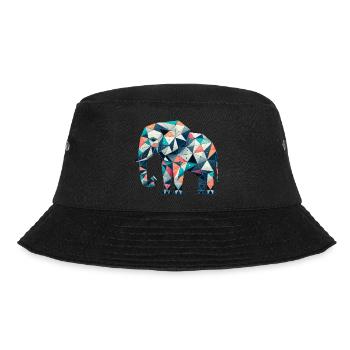 Elefant // elephant - Bucket Hat - Schwarz - Vorne - Lela (165cm)