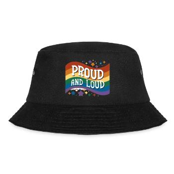 Proud and Loud - Bucket Hat - black - Front - Lela (165cm)