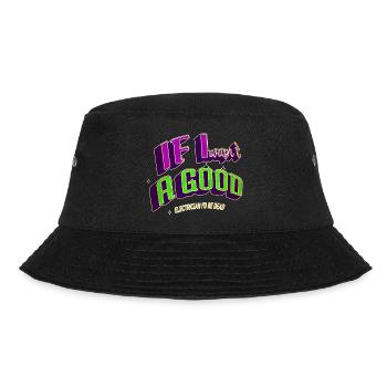 electrician beer electricity gift electric shock - Bucket Hat - Schwarz - Vorne - Lela (165cm)