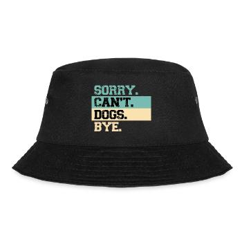 Dogs Lover Vintage Sorry Can't Dogs Bye - Bob - noir - Devant - Lela (165cm)