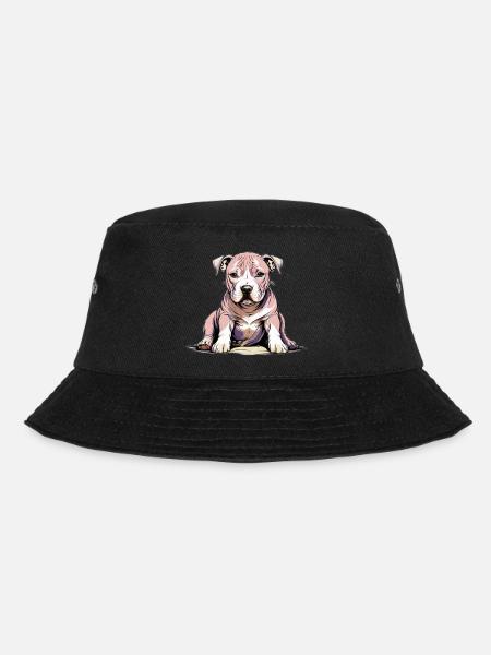 Pitbul Puppy - Bucket Hat - black