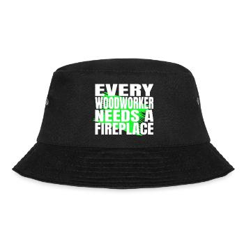 birthday gift wood quote gift idea cutter - Bucket Hat - Schwarz - Vorne - Lela (165cm)