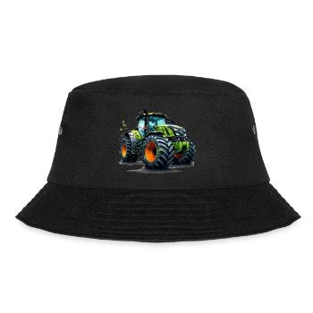 Traktor Bauern und Landwirte Trecker Design - Bucket Hat - Schwarz - Vorne - Lela (165cm)