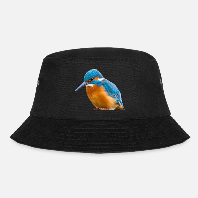 Eisvogel Kingfisher Alcedo Atthis Vogel Natur - Bucket Hat - Schwarz