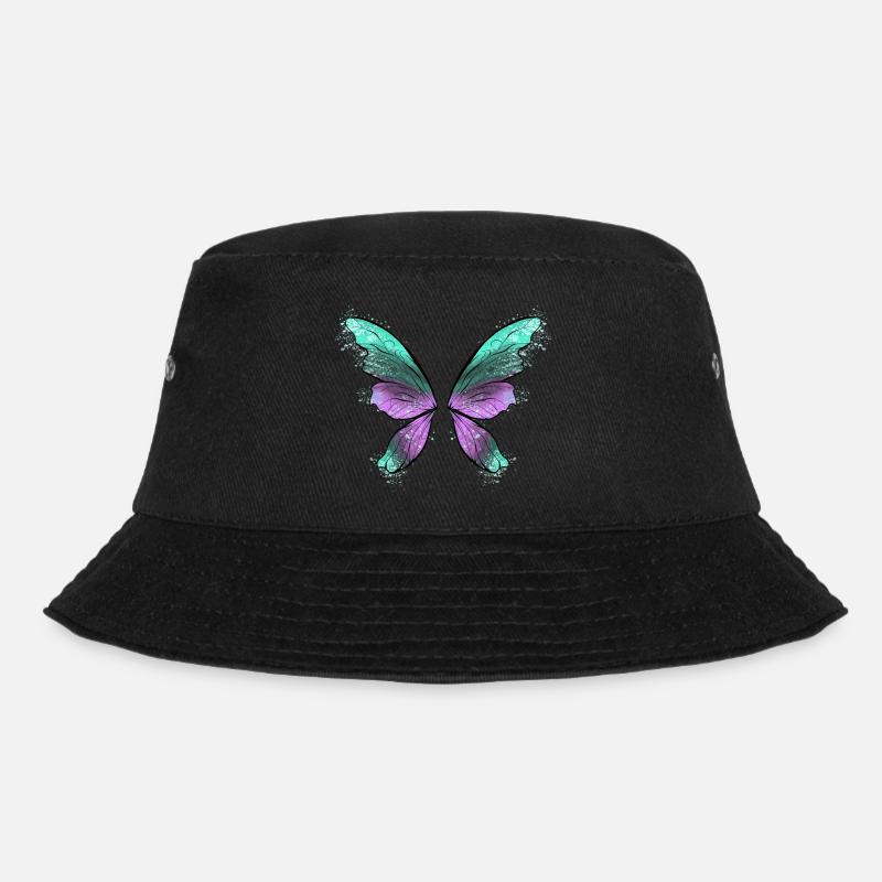 Fairy Wings - Bucket Hat - black