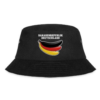 Bananenrepublik Deutschland Satire - Bucket Hat - Schwarz - Vorne - Lela (165cm)