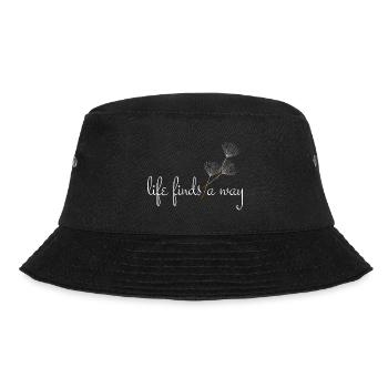 Life finds a way - Dandelion - Bucket Hat - black - Front - Lela (165cm)