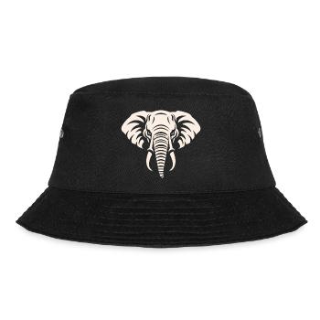 Elefant - Bucket Hat - Schwarz - Vorne - Lela (165cm)