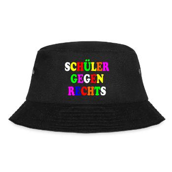 Schüler gegen rechts - Bucket Hat - Schwarz - Vorne - Lela (165cm)