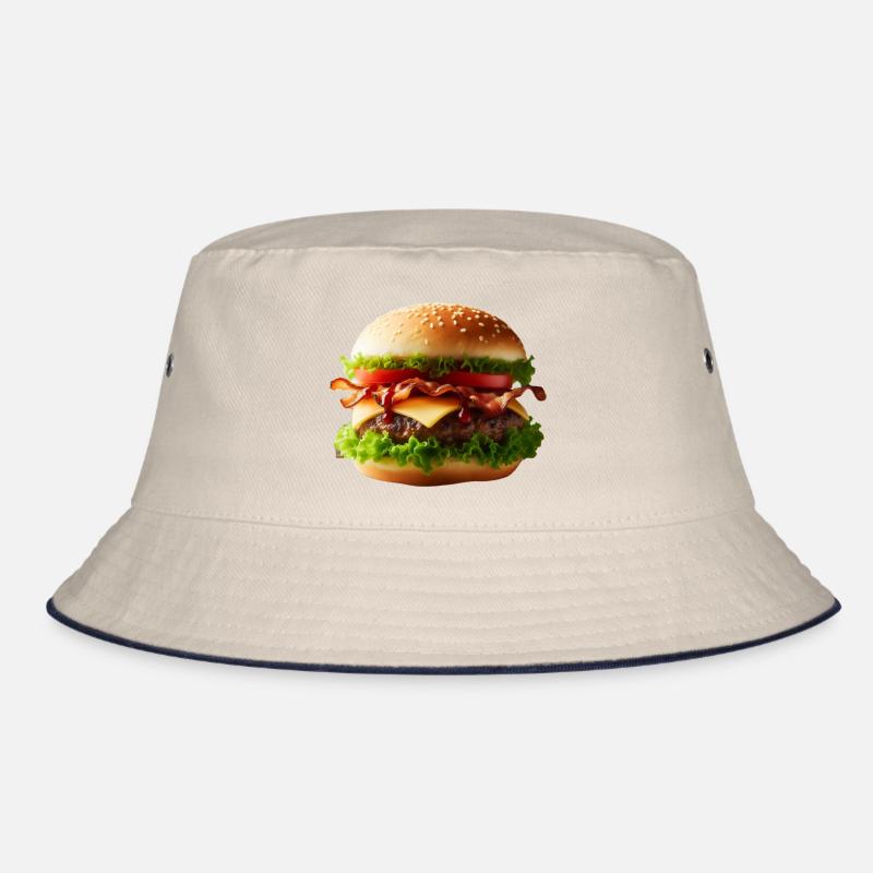 Großer Burger Bucket Hat