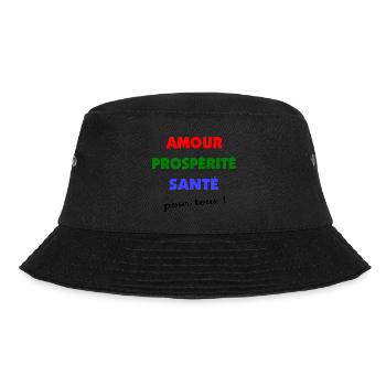 Amour, prospérité santé pour tous ! - Bob - noir - Devant - Lela (165cm)