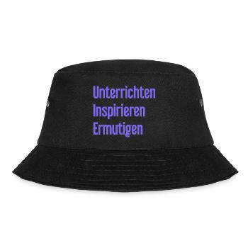 Teaching Inspiring Encouraging - Bucket Hat - black - Front - Lela (165cm)